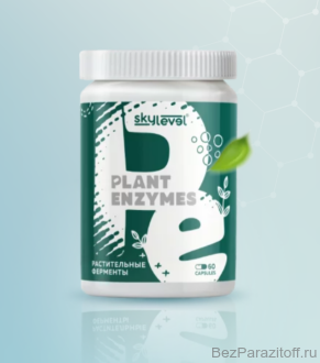 Plant Enzyme (растительные ферменты),  60 капс.*355 мг. Правильная работа пищеварительного тракта